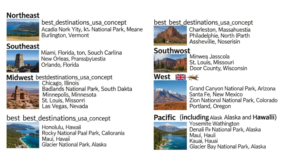 best vacation destinations in the US 2026